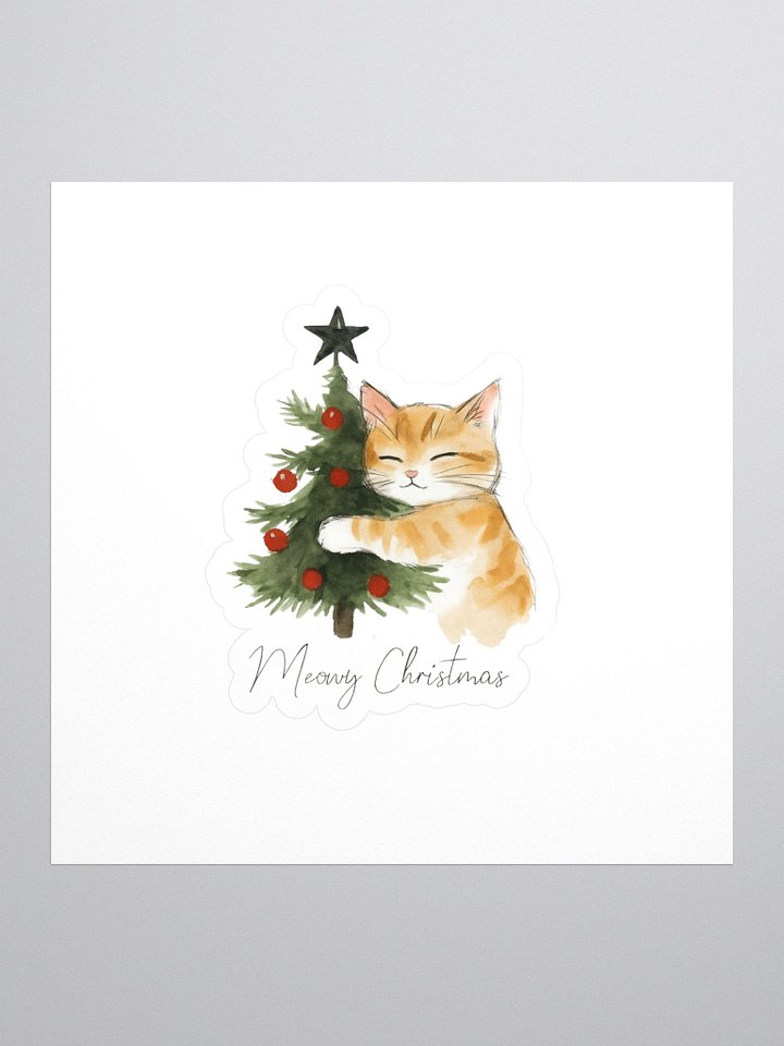 Merry Christmas Cat Hug Sticker Set product image (1)