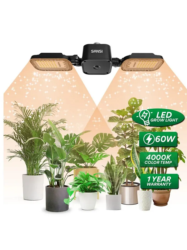 SANSI 60W Panel Led Grow Light ( Full Spectrum, E27, Foldable Panel) product image (1)