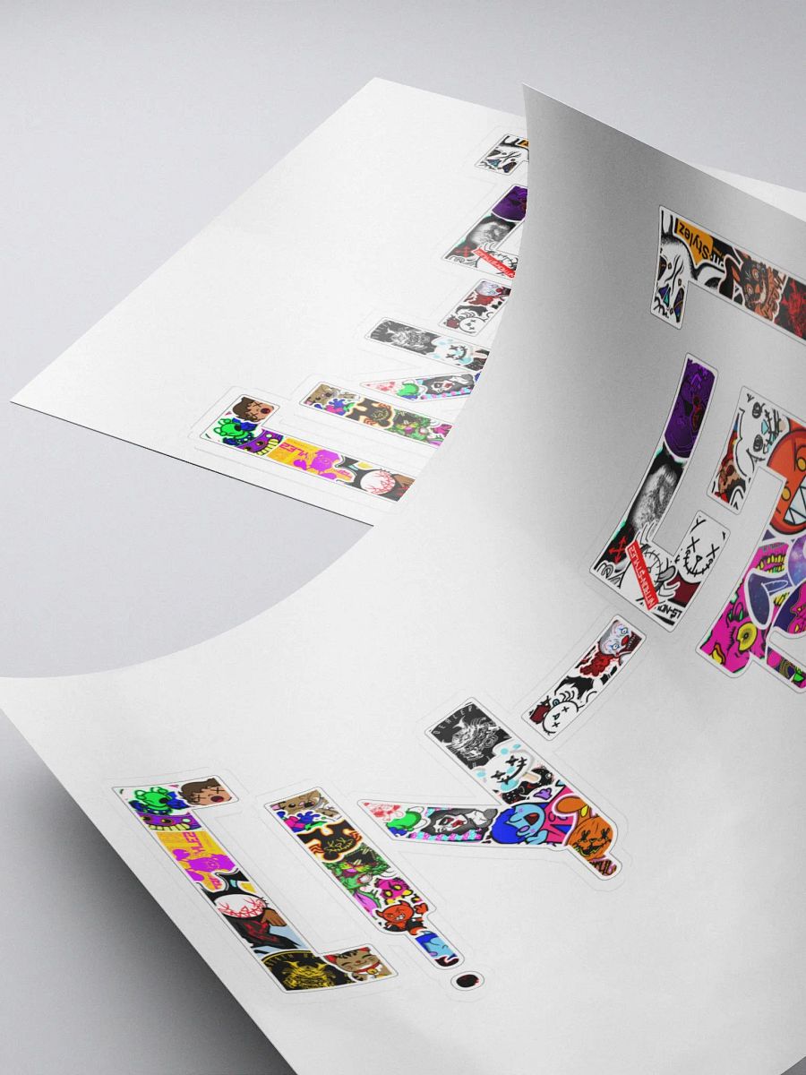 Wave 5 - Sticker Bomb Logo Kiss Cut Sticker product image (5)