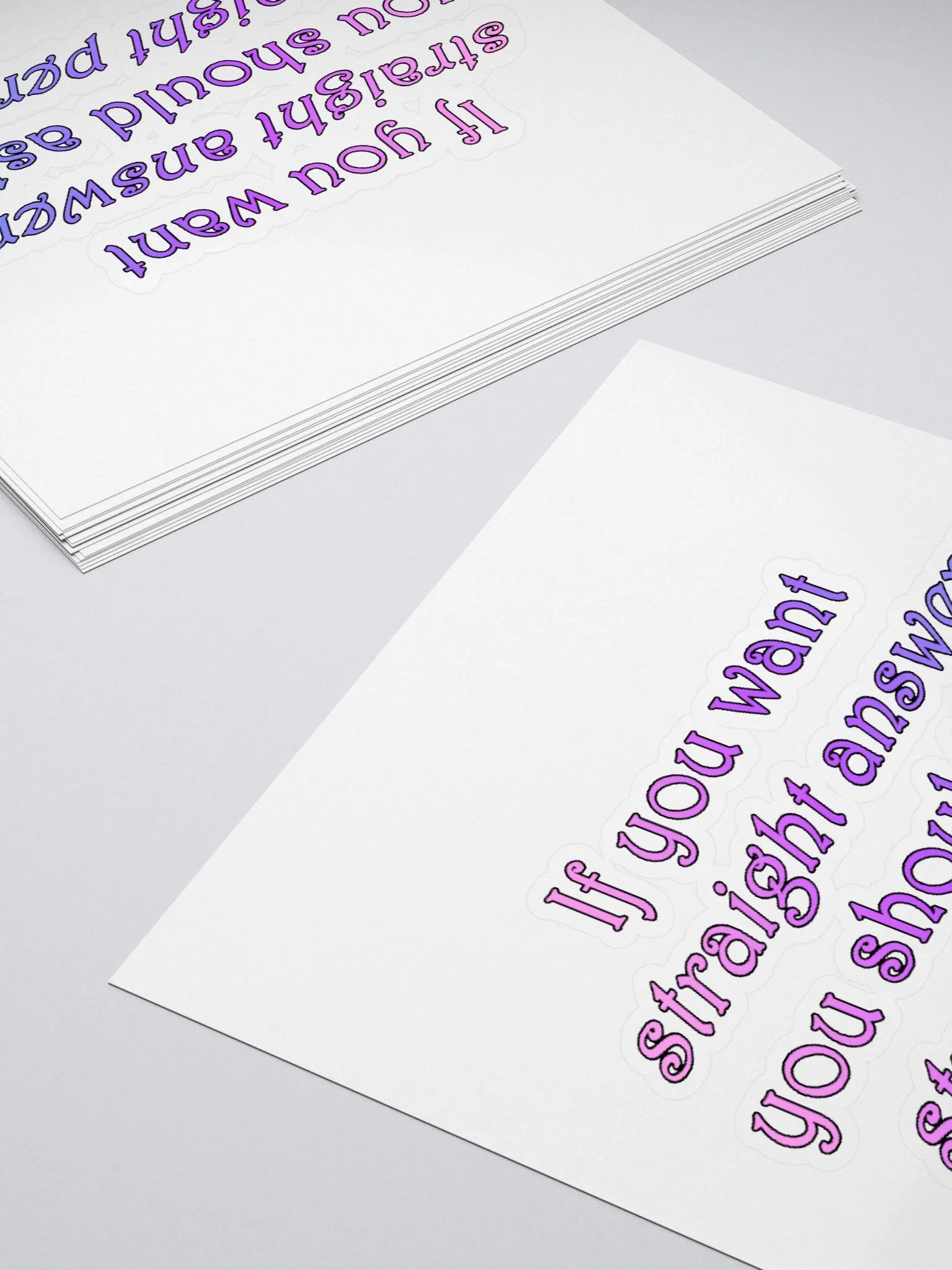 Straight Answers Sticker product image (12)