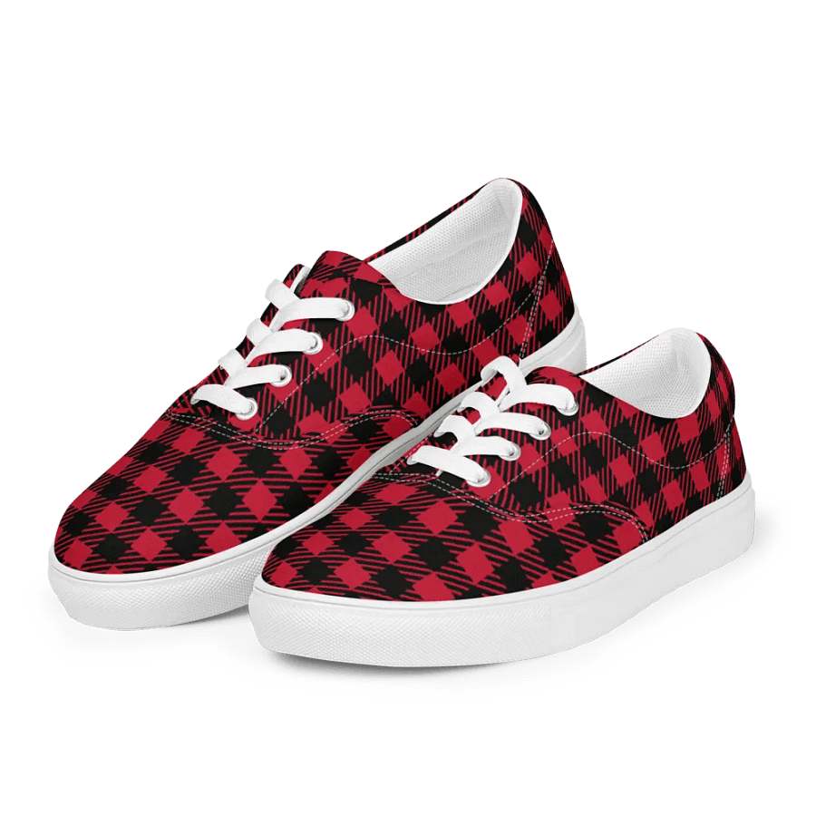 Plaid Fusion Men's Canvas Shoes product image (3)