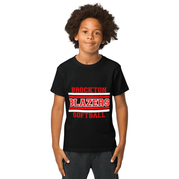 Youth Brockton Blazers Softball Tee - Black product image (1)