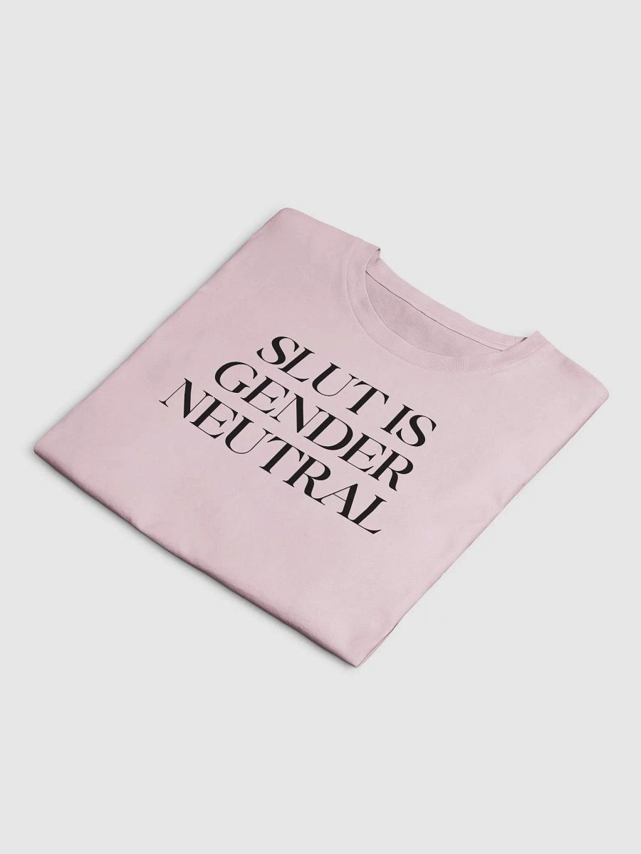 slut is gender neutral (black text) - Crop Top [Women's Sizing] product image (3)