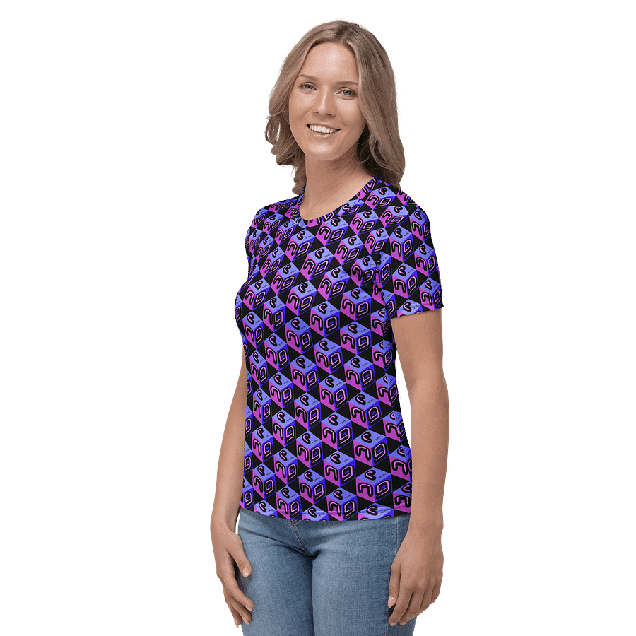 Next Generation Records All Over Print Ladies Tee NGR Cube Logo product image (3)