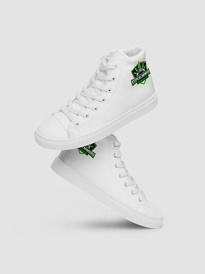 [keepcalmimhigh] Women's High Top Canvas Shoes product image (1)