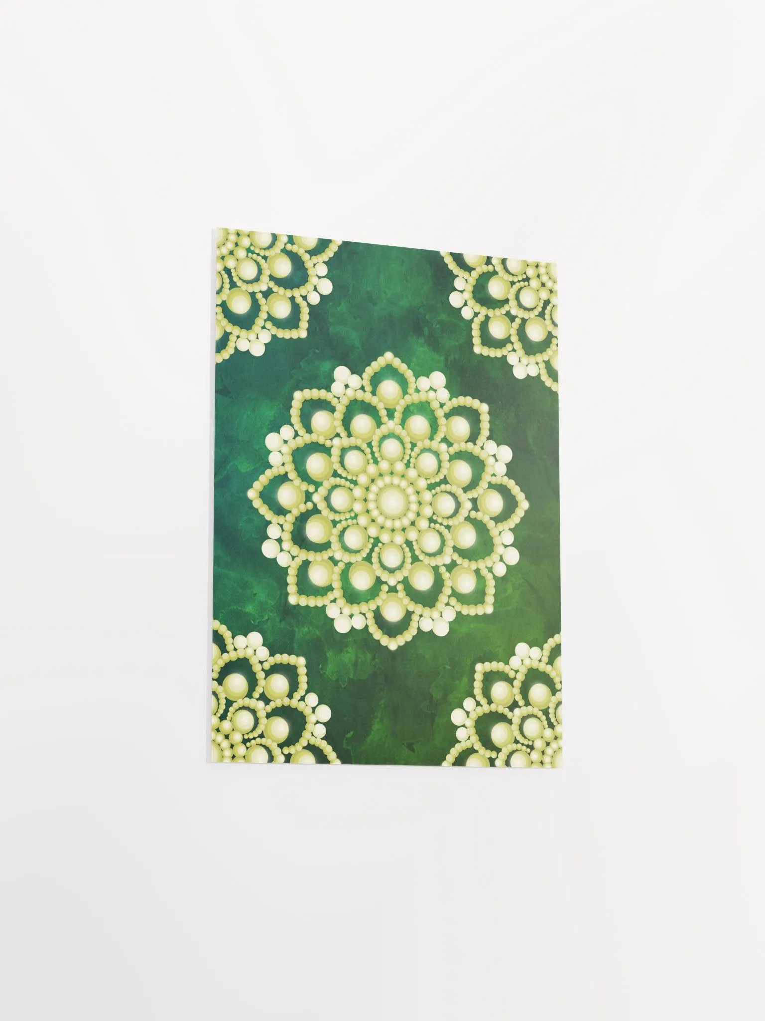 Yellow Flower Mandala Enhanced Matte Paper Poster product image (11)