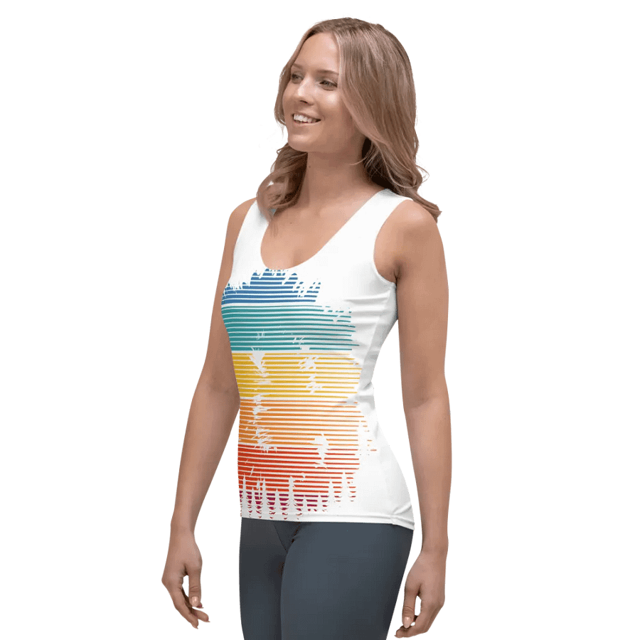 Vibrant Brush Strokes Women's Tank Top product image (6)