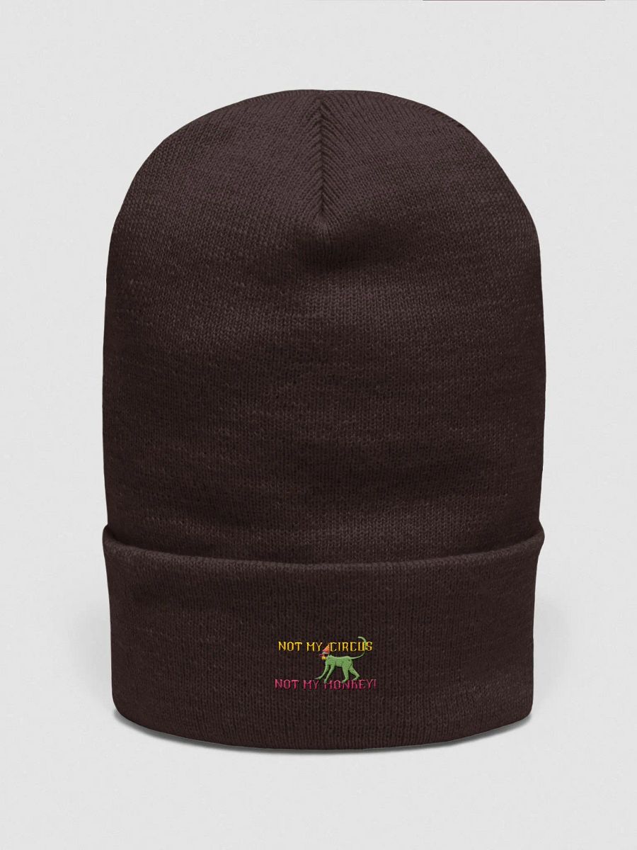 Not My Circus Embroidered Beanie product image (4)