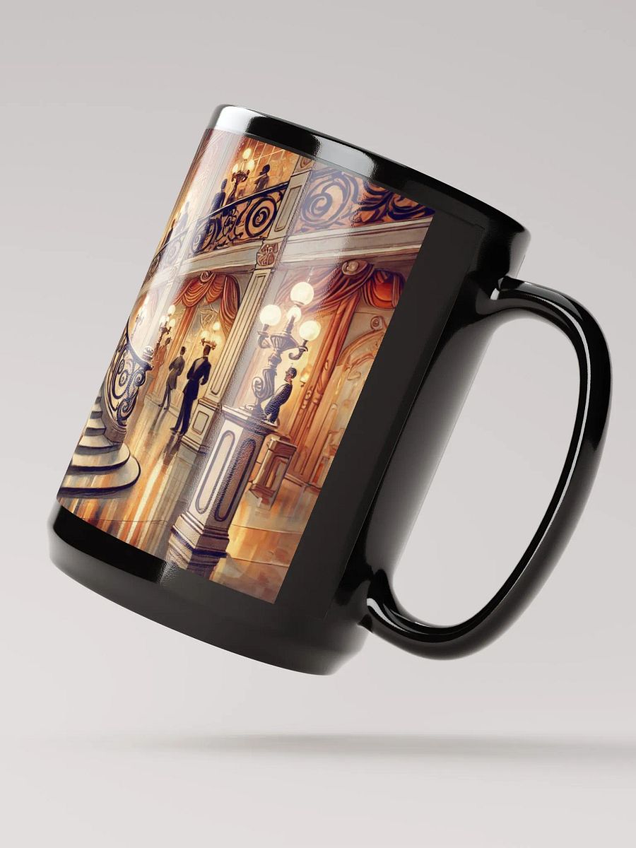 Opera Night Mug - 15 oz Glossy Black Coffee Cup product image (3)