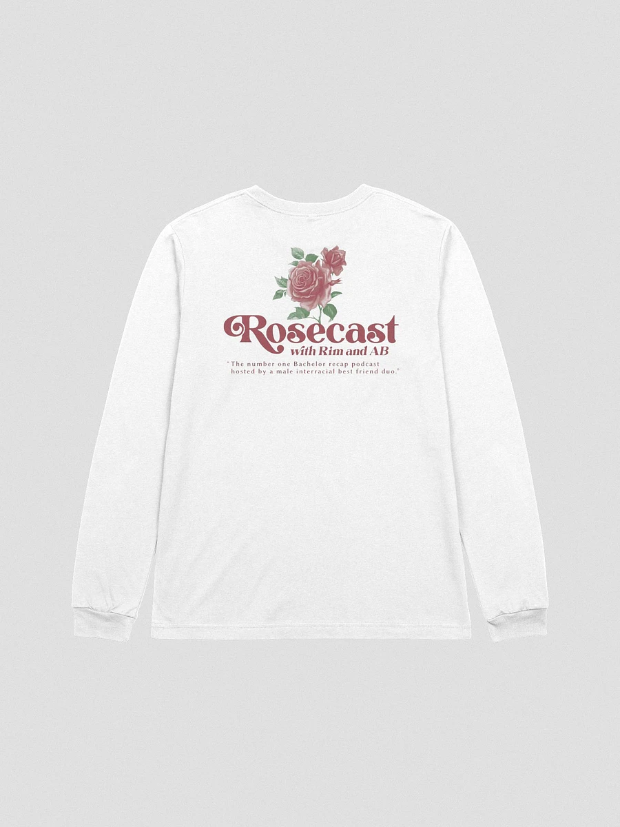 Retro Rose Long-Sleeve T-Shirt (Front and back) product image (21)