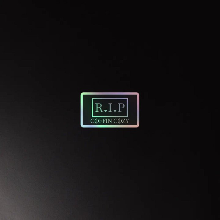 Rest in Peace Banner Holographic Sticker product image (1)