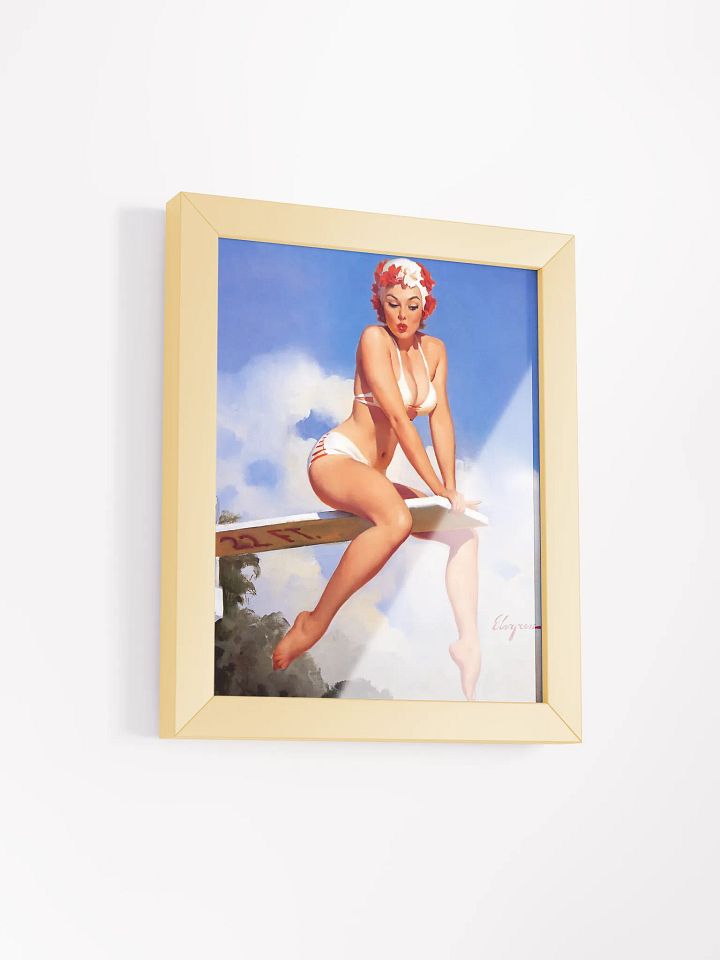 Elvgreen Pin-up Diver Framed Artwork product image (18)