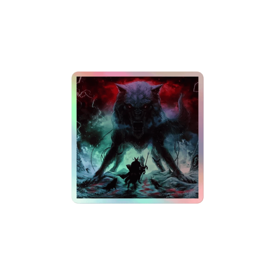 Mystical Wolf Holographic Sticker Set product image (1)