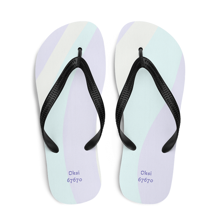 Pastel Wave Custom Flip-Flops product image (2)