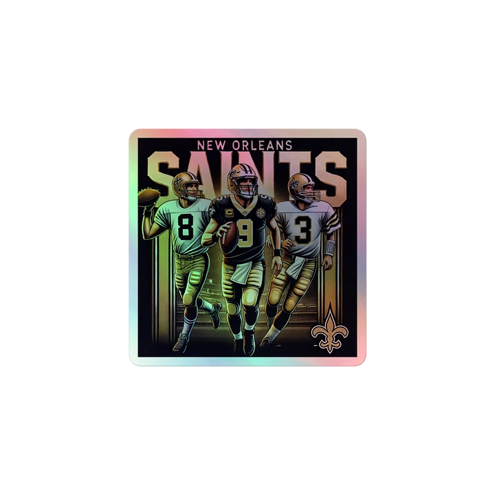 New Orleans Saints Holographic Football Players Sticker Sheet product image (1)