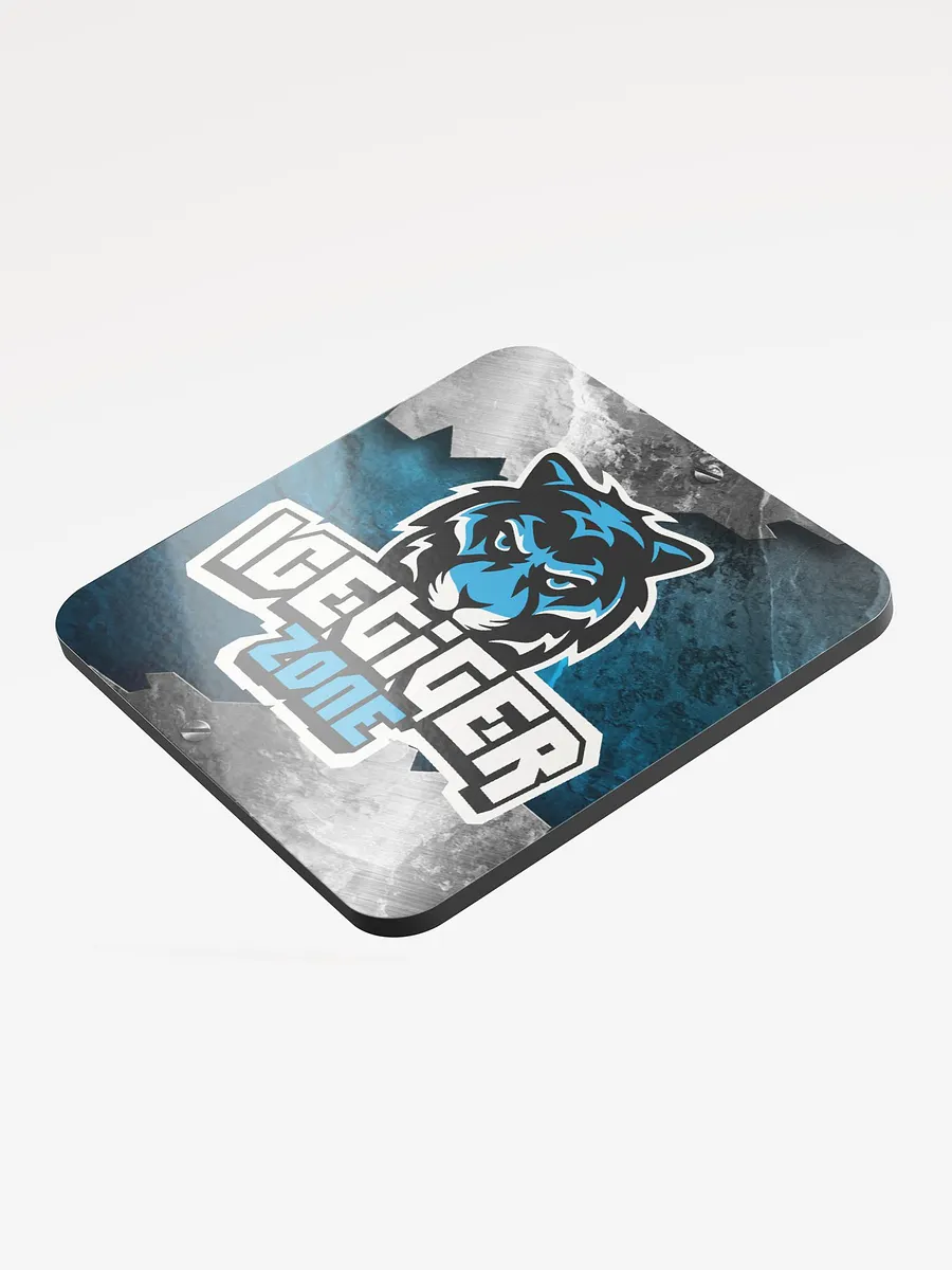 IceTigerZone logo Glossed Cork Coaster product image (3)