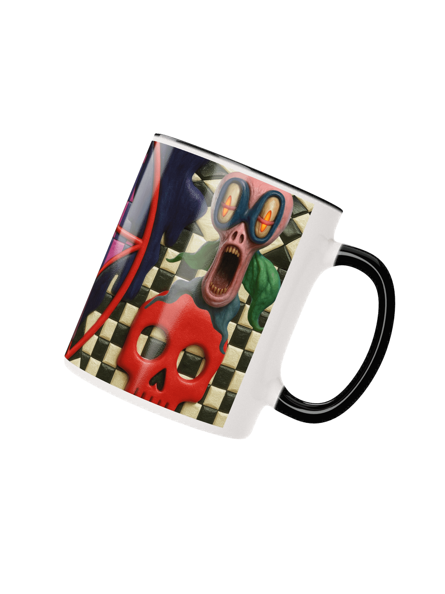 👻 Creepy Halloween Mug – Spooky Surreal Character Design 👻 product image (4)