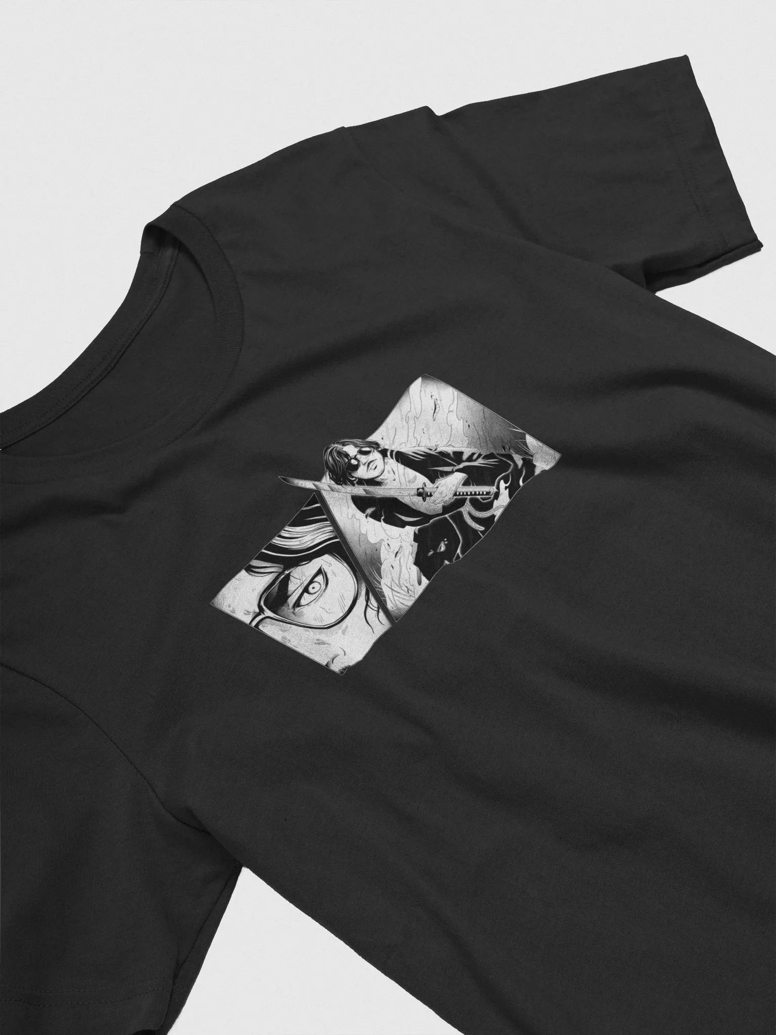 Samurai (White Outline) Unisex T-shirt product image (1)