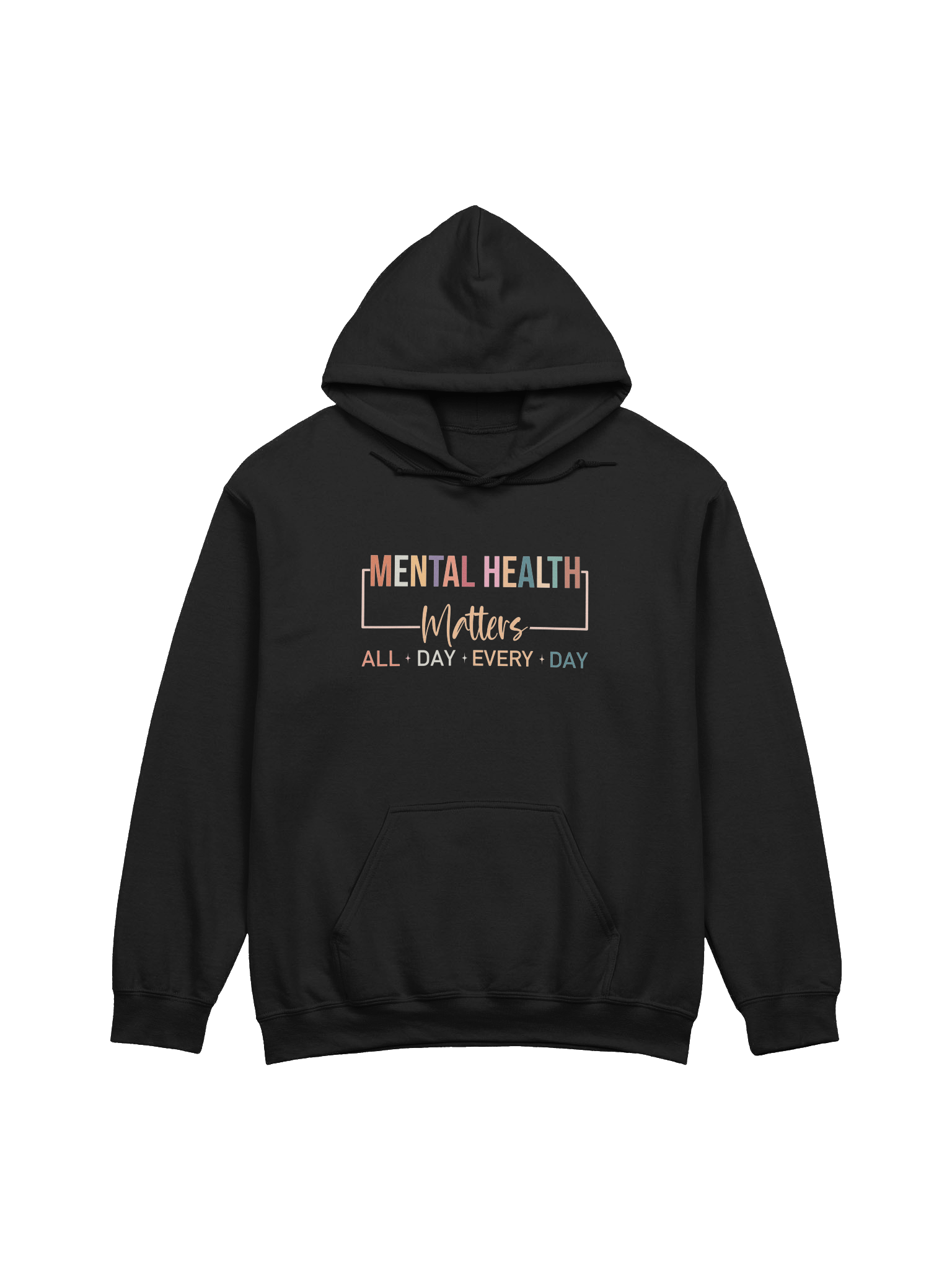 Mental Health Matters All Day Every Day – Normalizing Mental Care Mental Health Awareness Hoodie product image (8)