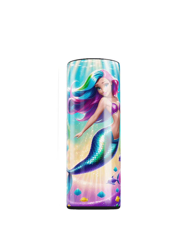 Mermaid Princess 20 oz Skinny Stainless Steel Tumbler - v4 product image (1)