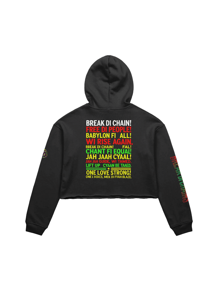 🔥 Break Di Chains – Fleece Crop Hoodie product image (2)