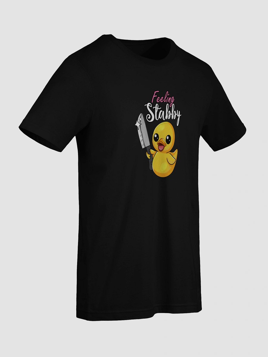 Stabby Ducky Bella Canvas Supersoft Black Tee Shirt Womenswear Streetwear product image (9)