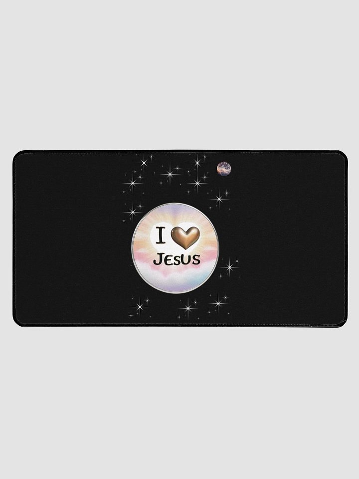 Celestial I love Jesus Desk Mat product image (1)