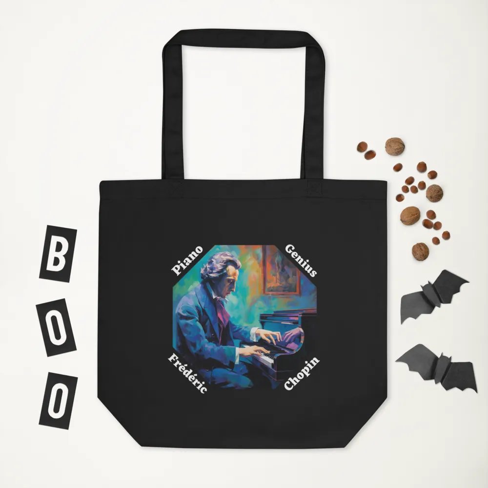Frédéric Chopin [Playing Piano] - Piano Genius | Tote Bag product image (3)