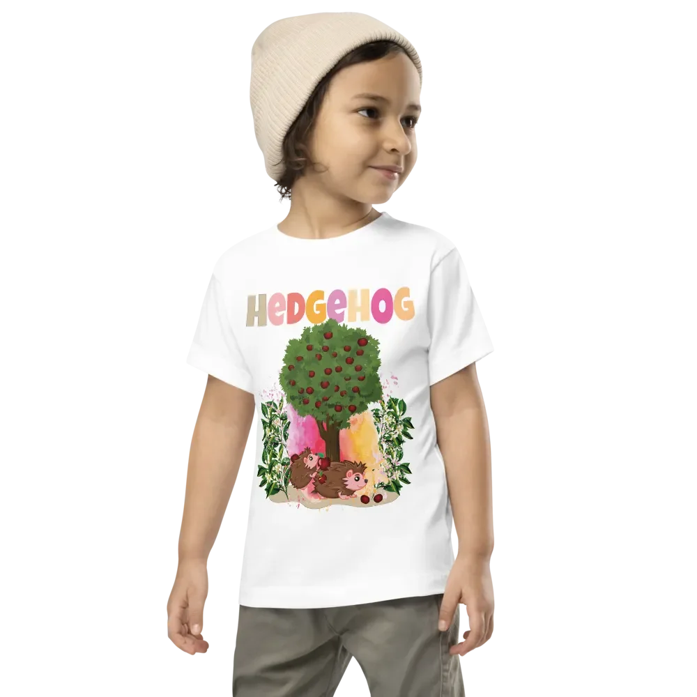 Hedgehog Cute Colorful Funny Bella +Canvas Toddler T-Shirt – Fun Gift for Kids product image (1)