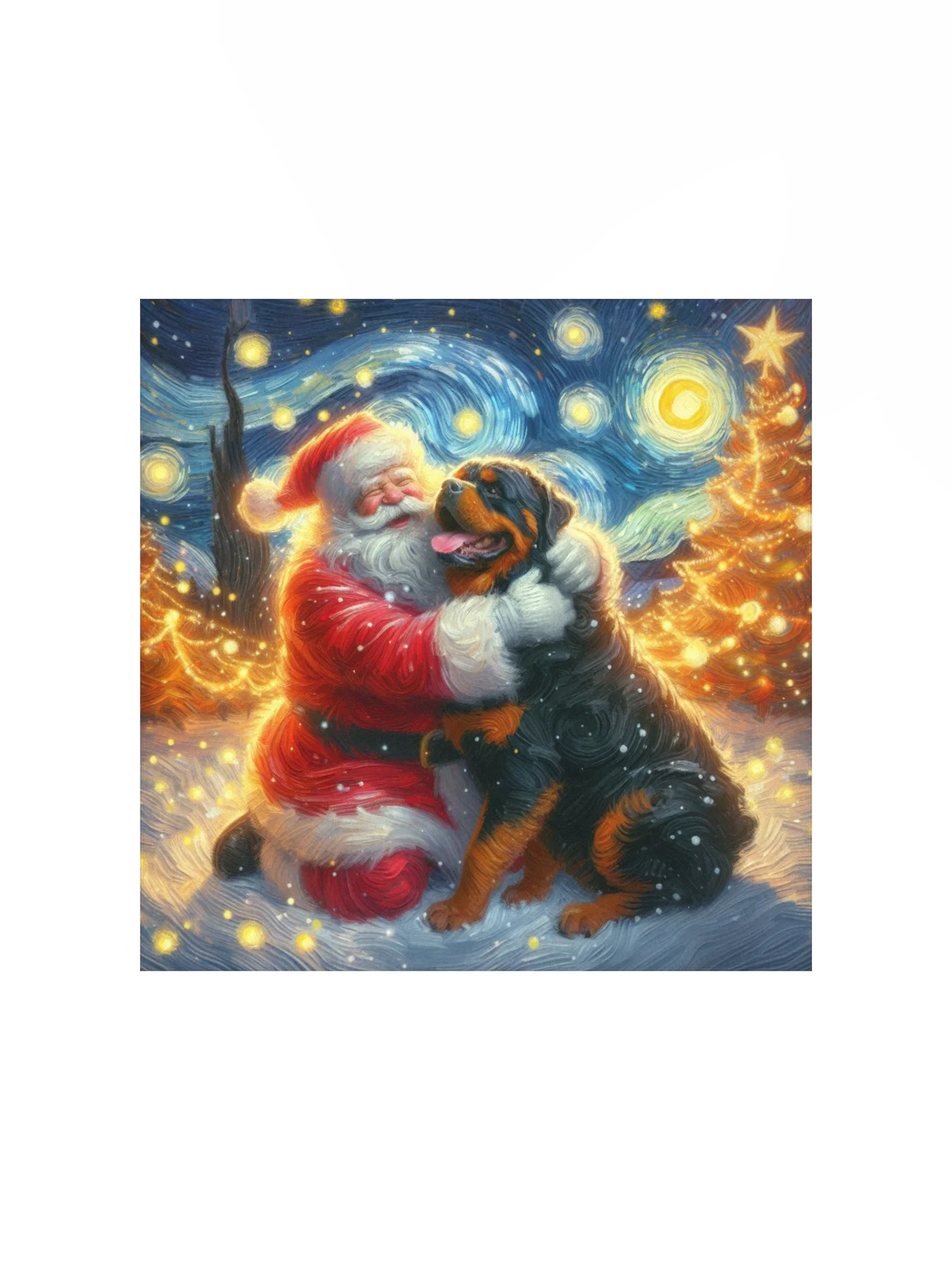 Rottweiler & Santa Poster product image (2)