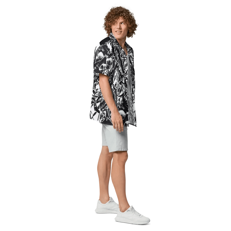Gothic Tribal Fusion Hawaiian Shirt product image (11)