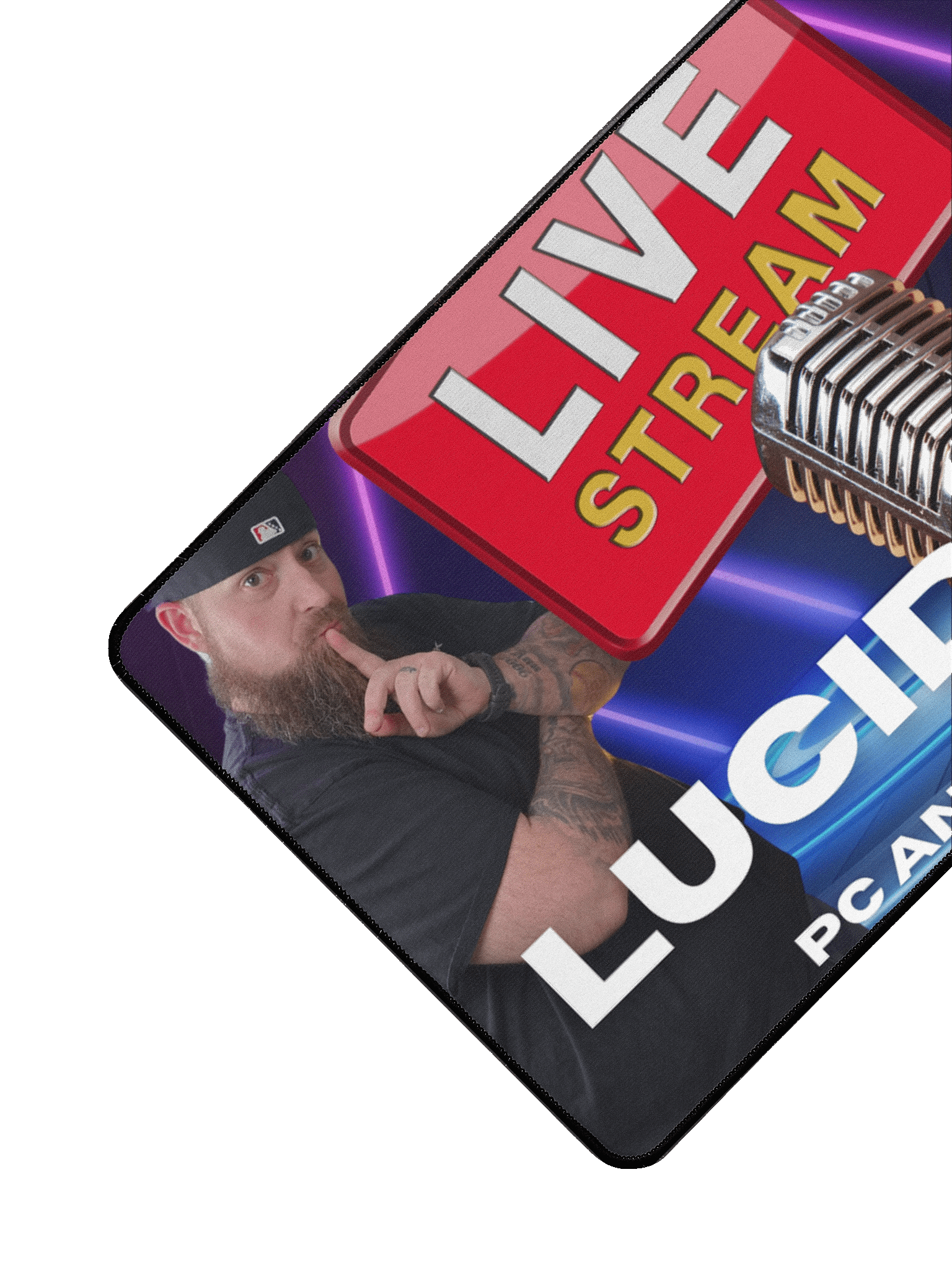 Lucid Squrl Podcast Desk Mat – Episode 1 Edition (15.5" x 31.5") product image (3)