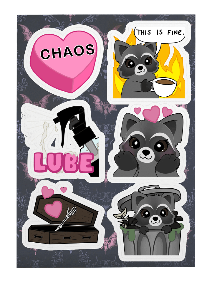 Emote Kiss Cut Sticker Sheets product image (1)