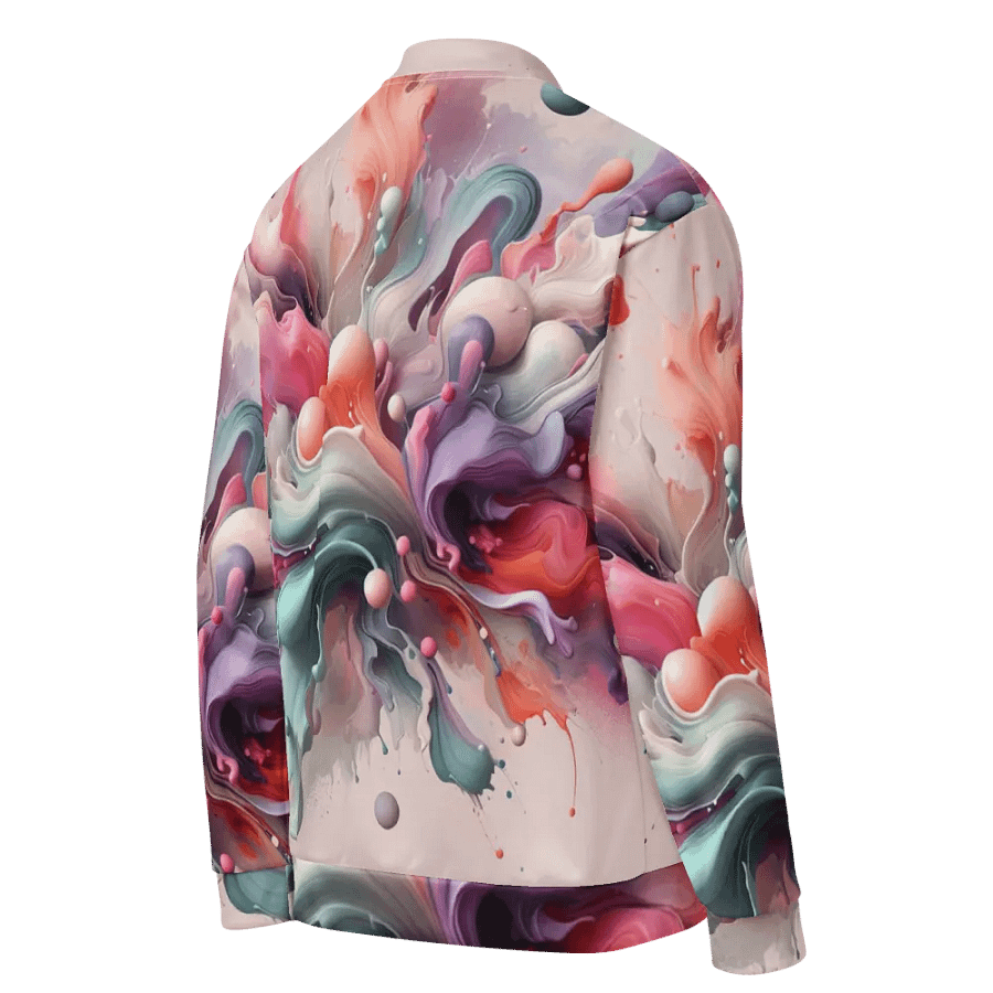 Swirling Spectrum All-Over Bomber Jacket | AI Design product image (4)