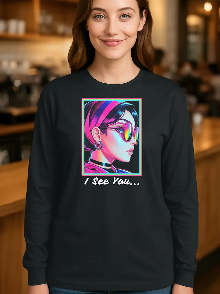 I See You - Side Eye Girl - Gildan Ultra Cotton Unisex Long Sleeve T-Shirt product image (1)