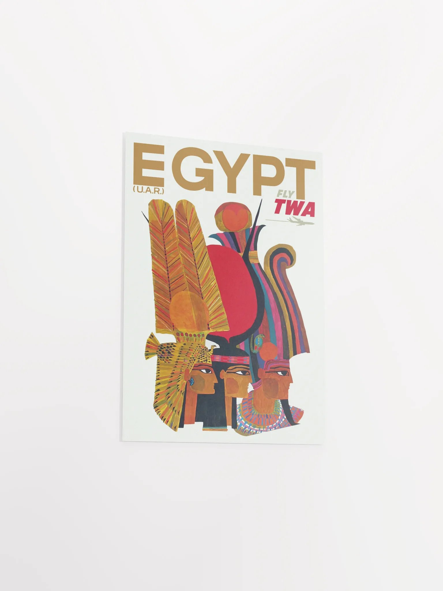 Egypt, TWA 1960 — retro vintage travel poster, retro travel art, retro travel wall art product image (9)