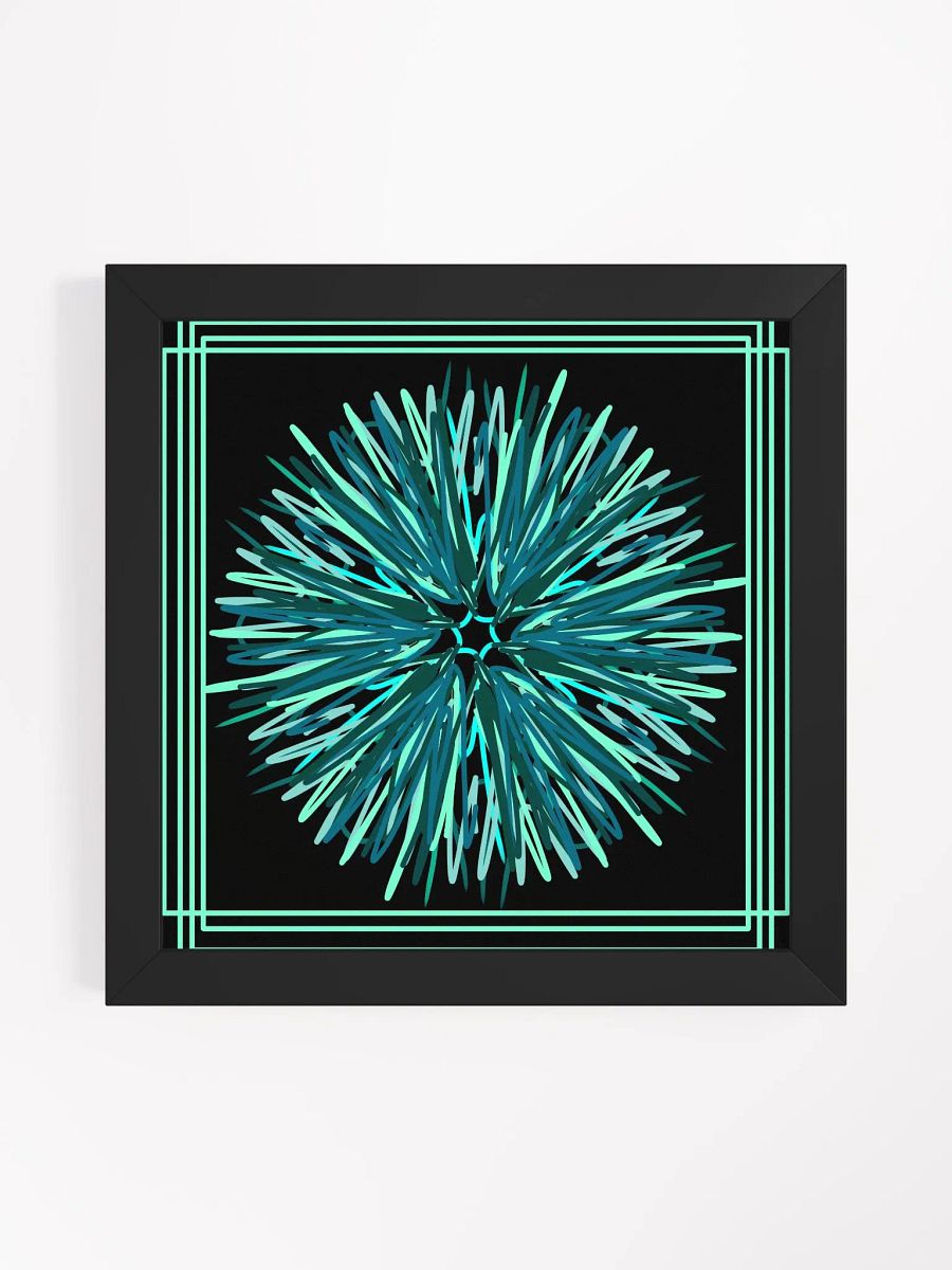 Radiant Blue Brush Strokes Framed Poster product image (5)
