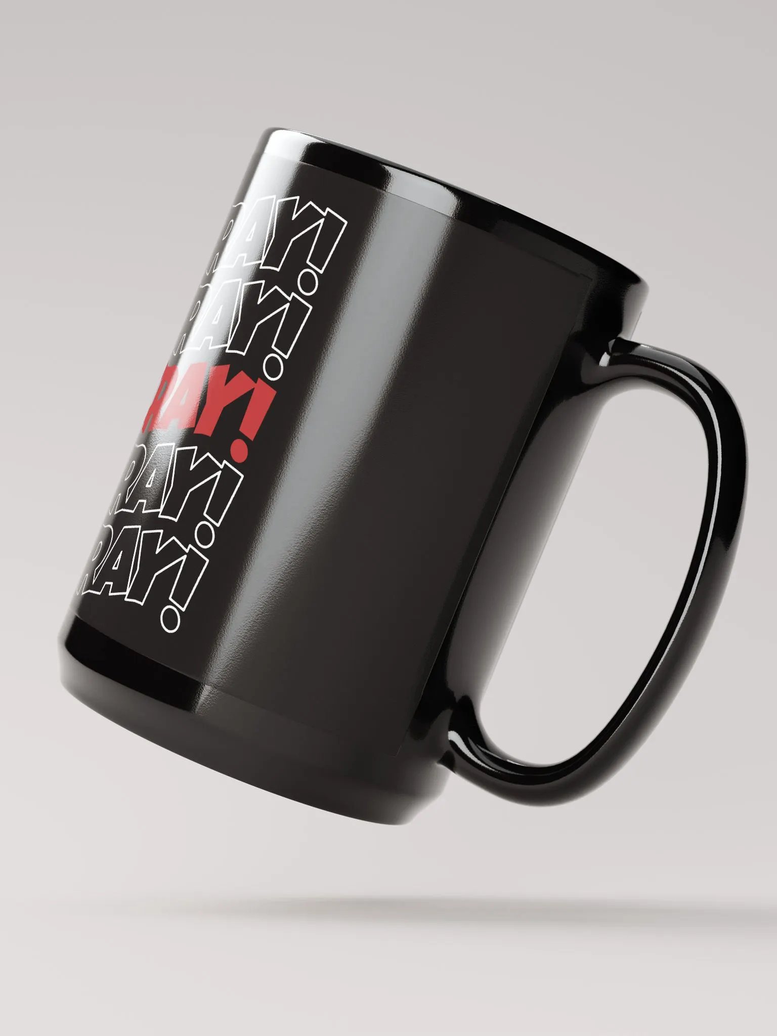 He's cray cray! Mug (red/white) product image (2)