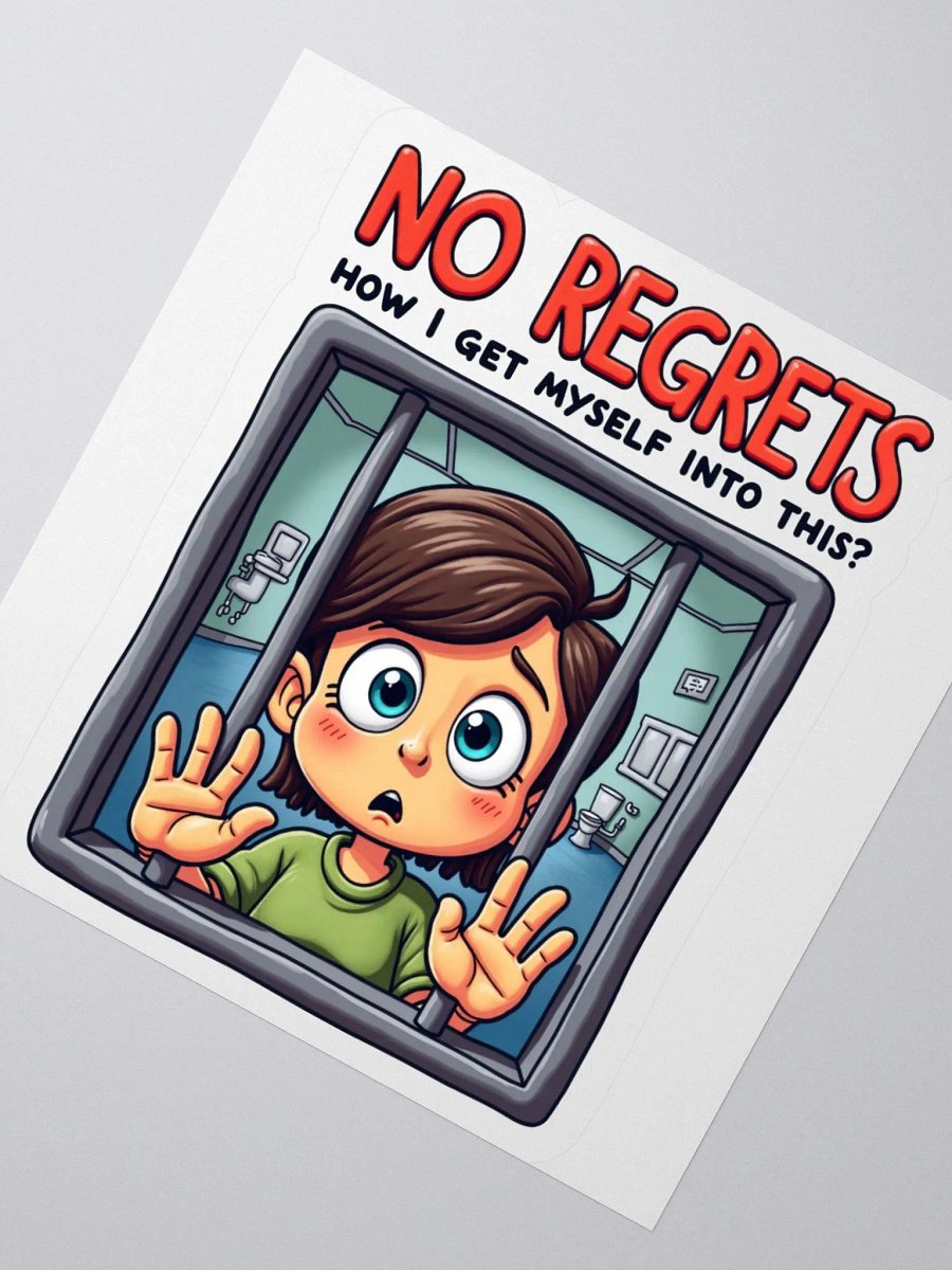No Regrets Prison Bars Sticker product image (4)
