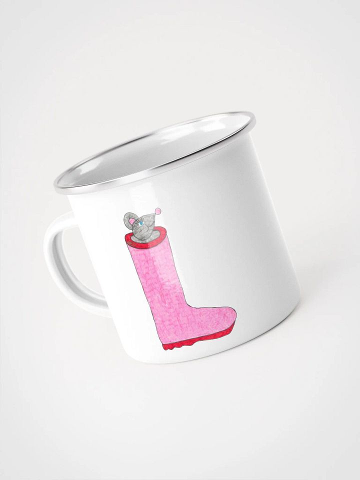 Rain boot mouse enamel mug product image (1)