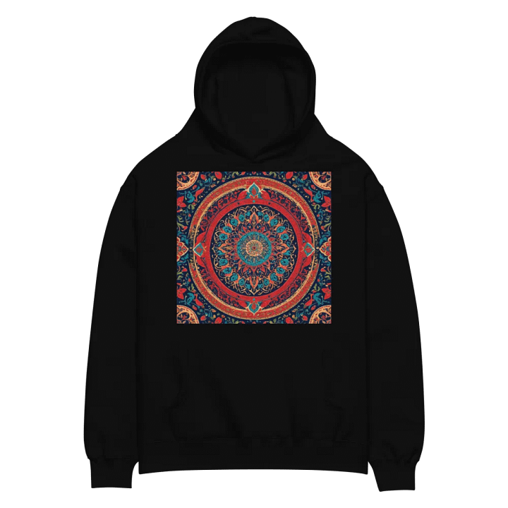 Hoodie with Persian Carpet Design Mix of Beautiful Colors product image (2)