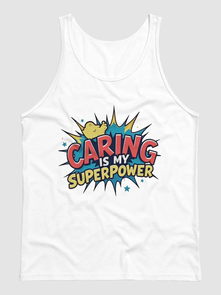 Superpower Caring Comic Tank product image (1)