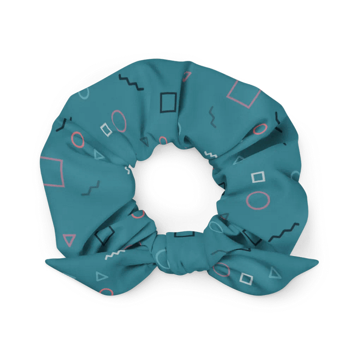 Turquoise Shapes Scrunchie product image (1)