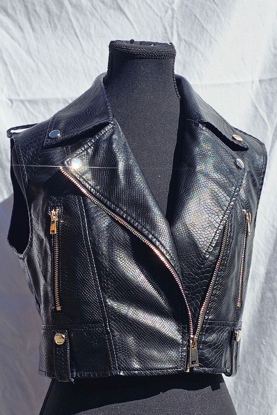 Crop-Top Rocker Vest [LADIES] product image (60)