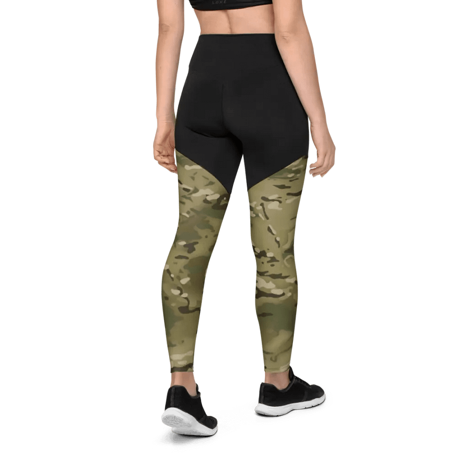 Faithful Camo: Compression Leggings - Multicam product image (8)