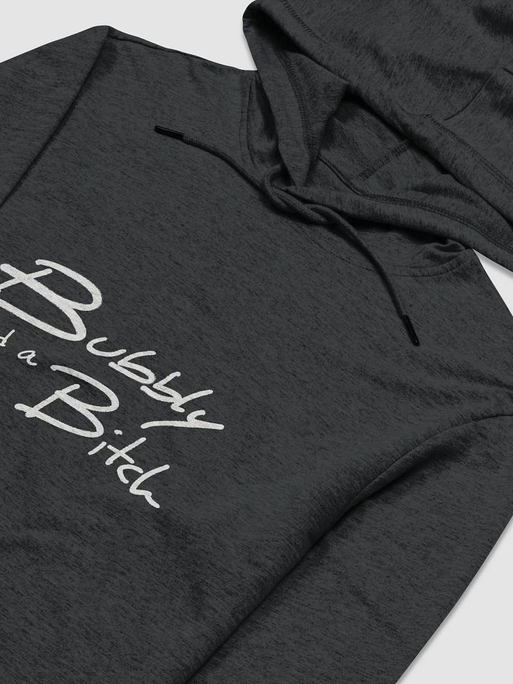 Bubbly and a B*tch (white design) printed lightweight hoodie product image (1)
