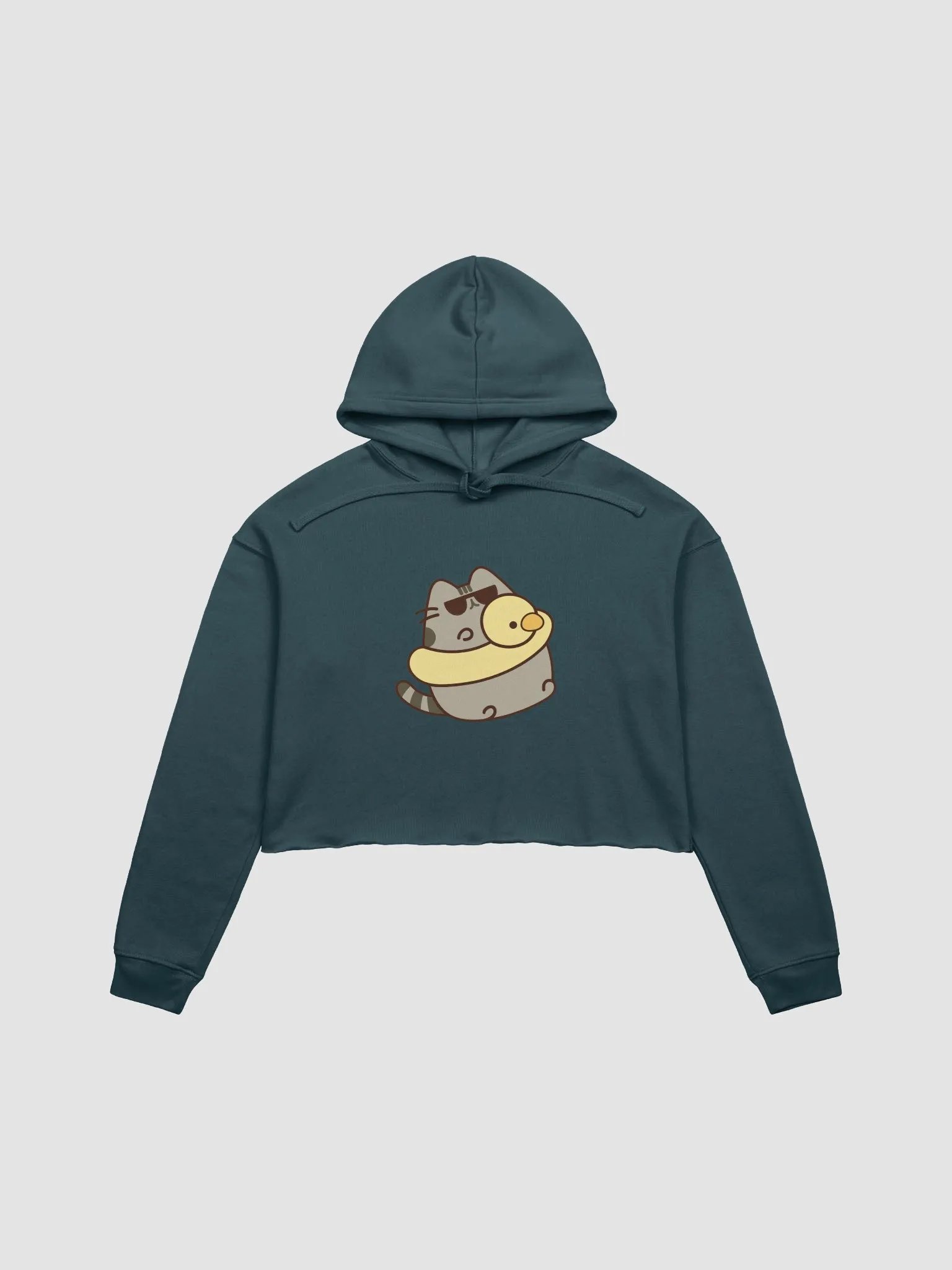 Cool Meme Cat Confidence Crop Hoodie product image (5)