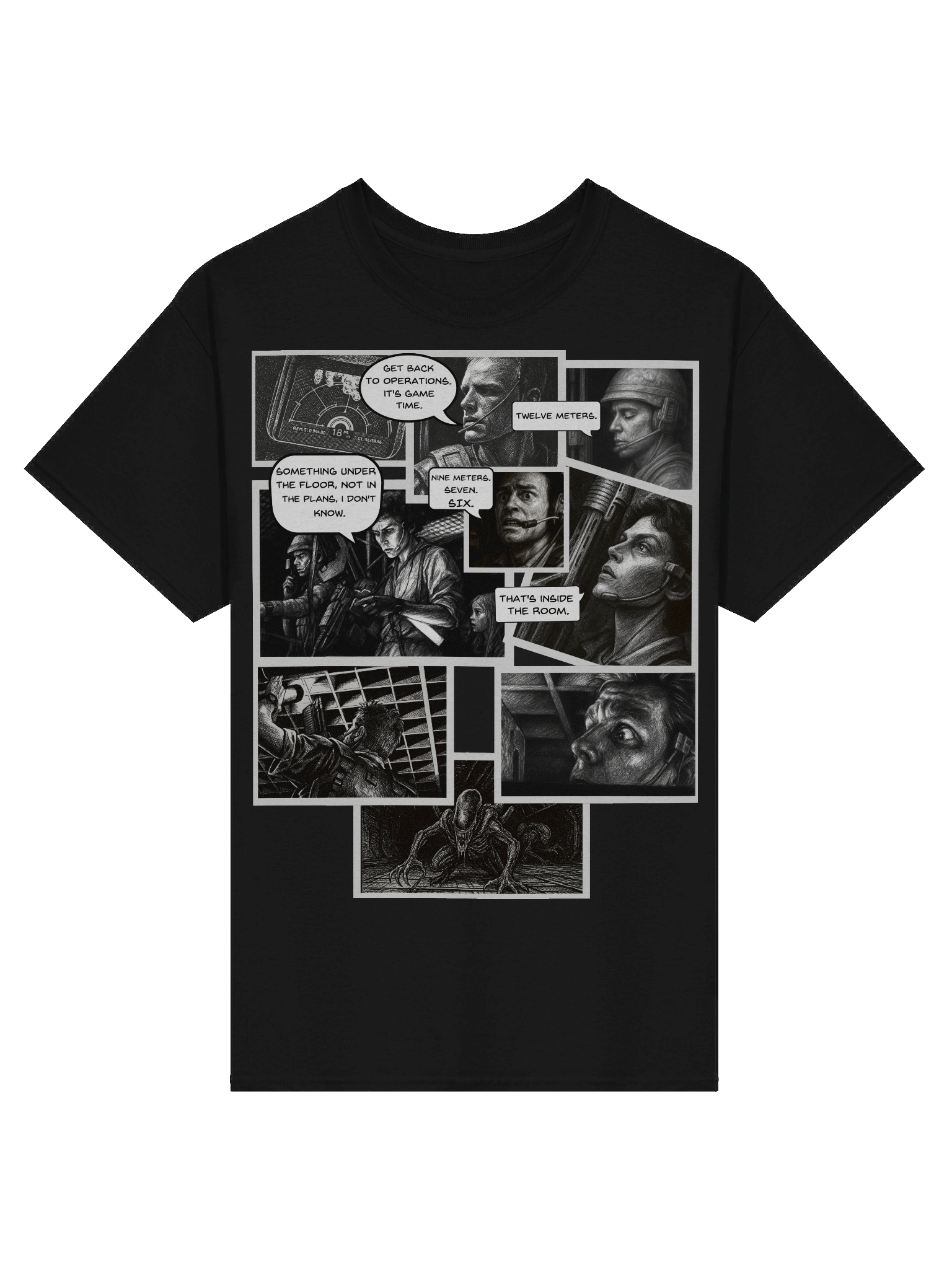 Aliens inspired Inside The Room Scene Tee product image (4)