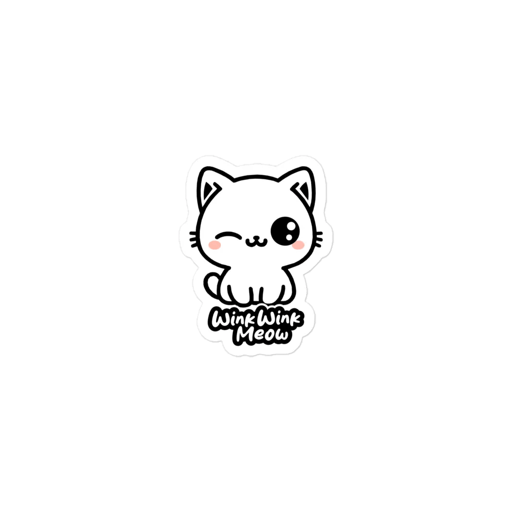 Wink Wink Meow Magnet product image (1)