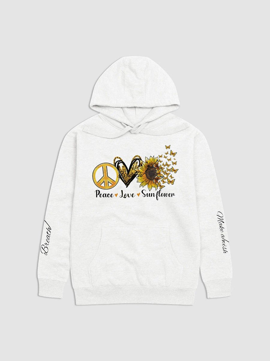 Peace Love Sunflower Hoodie with sleeve designs product image (1)